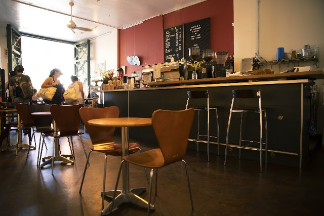 Oslo Coffee Roasters coffee shop in Brooklyn