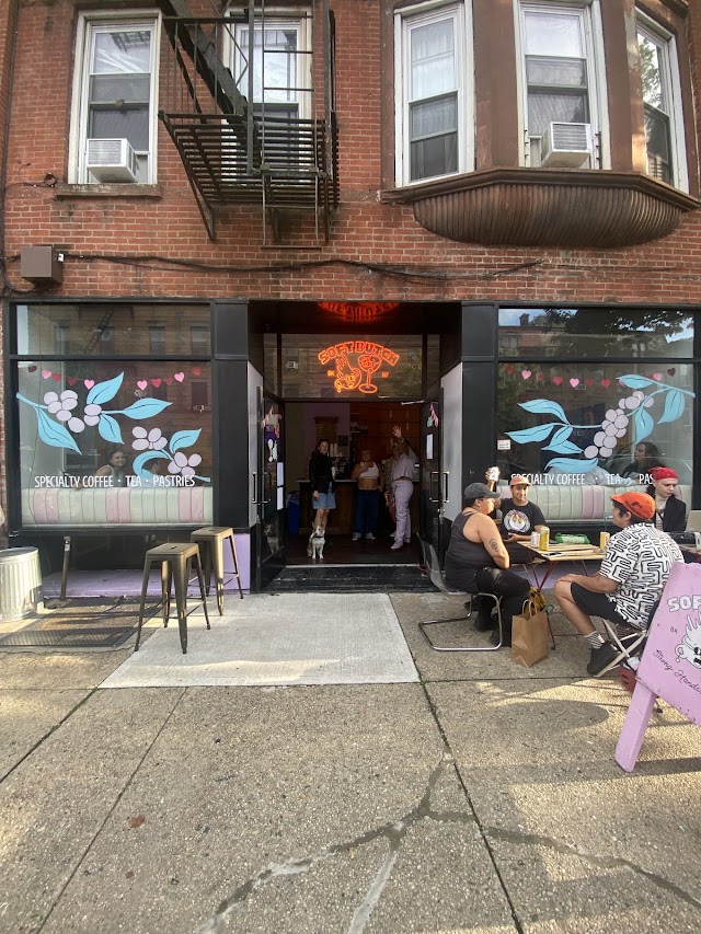 Soft Butch coffee shop in Brooklyn