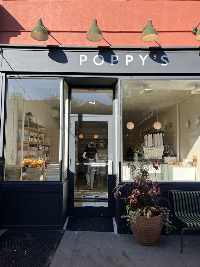 Poppy's coffee shop in Brooklyn
